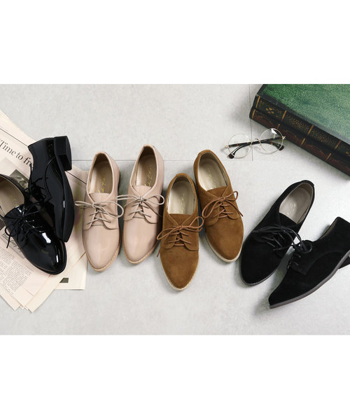 KOBE LETTUCE（コウベレタス）の「アーモンドトゥオックスフォードマニッシュシューズ＊レディース/ローファー[I1631]神戸レタス（その他シューズ・レディース・ブラック/ブラック系その他/ベージュ系その他/キャメル・LL/M/L/S）」の14枚目の写真