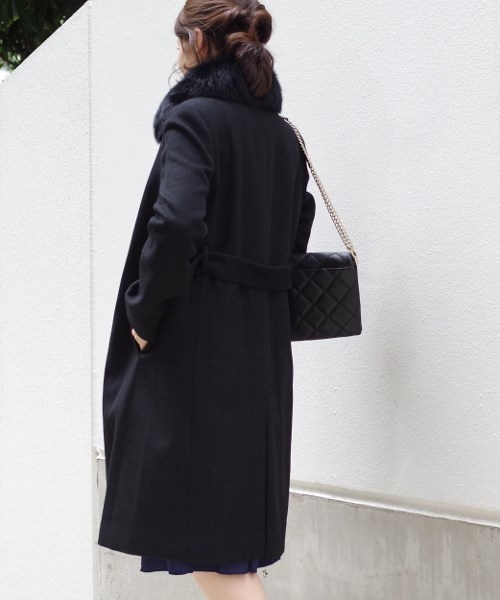 NARACAMICIE（ナラカミーチェ）の「フォックスファー付ウールロング