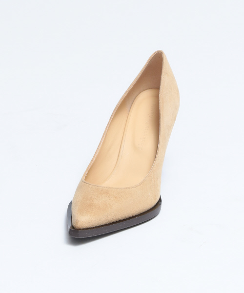 Abahouse Devinette(ドゥヴィネット)の「ワイドコバスエードパンプス(パンプス・レディース・ベージュ・38/36/37)」の4枚目の写真