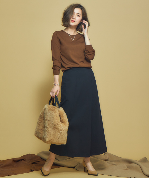 Abahouse Devinette(ドゥヴィネット)の「ワイドコバスエードパンプス(パンプス・レディース・ベージュ・38/36/37)」の10枚目の写真