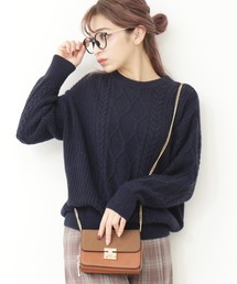 N.（N. Natural Beauty Basic） | ◆ラムウールⅡケーブルニット(ニット/セーター)