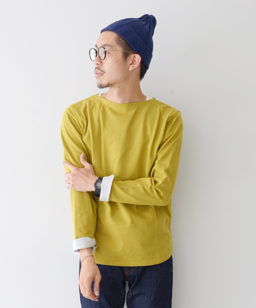 URBAN RESEARCH DOORS MENS(アーバンリサーチ ドアーズ メンズ)の「FORK&SPOON Marine Boat Neck(Tシャツ/カットソー・メンズ・ネイビー/オリーブ/トップグレー/ボルドー/ホワイト/イエロー・38/40/36)」の4枚目の写真