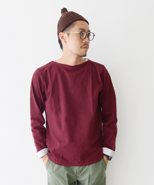URBAN RESEARCH DOORS MENS(アーバンリサーチ ドアーズ メンズ)の「FORK&SPOON Marine Boat Neck(Tシャツ/カットソー・メンズ・ネイビー/オリーブ/トップグレー/ボルドー/ホワイト/イエロー・38/40/36)」の6枚目の写真