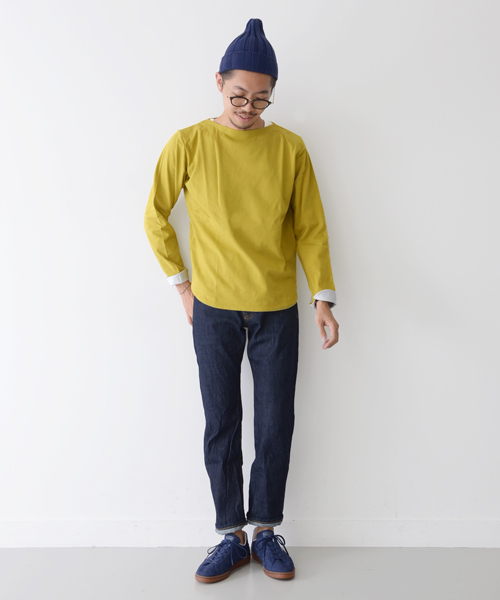 URBAN RESEARCH DOORS MENS(アーバンリサーチ ドアーズ メンズ)の「FORK&SPOON Marine Boat Neck(Tシャツ/カットソー・メンズ・ネイビー/オリーブ/トップグレー/ボルドー/ホワイト/イエロー・38/40/36)」の11枚目の写真