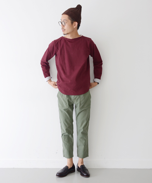 URBAN RESEARCH DOORS MENS(アーバンリサーチ ドアーズ メンズ)の「FORK&SPOON Marine Boat Neck(Tシャツ/カットソー・メンズ・ネイビー/オリーブ/トップグレー/ボルドー/ホワイト/イエロー・38/40/36)」の13枚目の写真