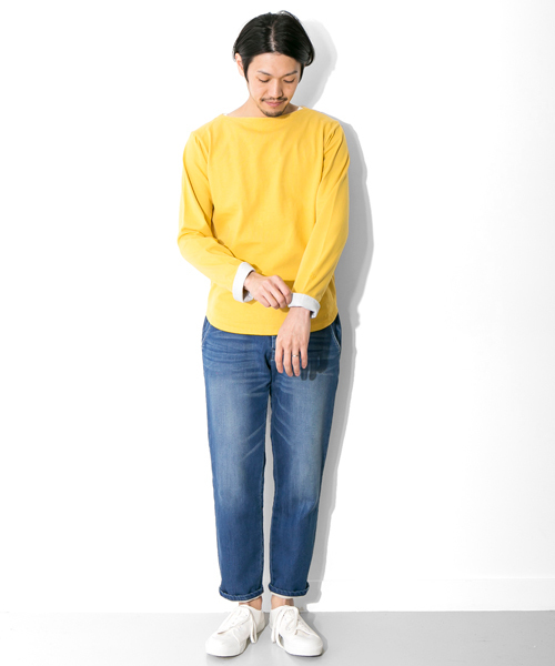 URBAN RESEARCH DOORS MENS(アーバンリサーチ ドアーズ メンズ)の「FORK&SPOON Marine Boat Neck(Tシャツ/カットソー・メンズ・ネイビー/オリーブ/トップグレー/ボルドー/ホワイト/イエロー・38/40/36)」の15枚目の写真