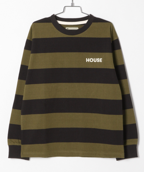 IN THE HOUSE（インザハウス）の「ジュニア【IN THE HOUSE】ボーダーＴ/824454（Tシャツ/カットソー・キッズ・ホワイト/ブラック・MEDIUM/LARGE）」の2枚目の写真