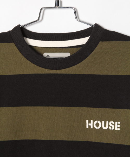 IN THE HOUSE（インザハウス）の「ジュニア【IN THE HOUSE】ボーダーＴ/824454（Tシャツ/カットソー・キッズ・ホワイト/ブラック・MEDIUM/LARGE）」の4枚目の写真