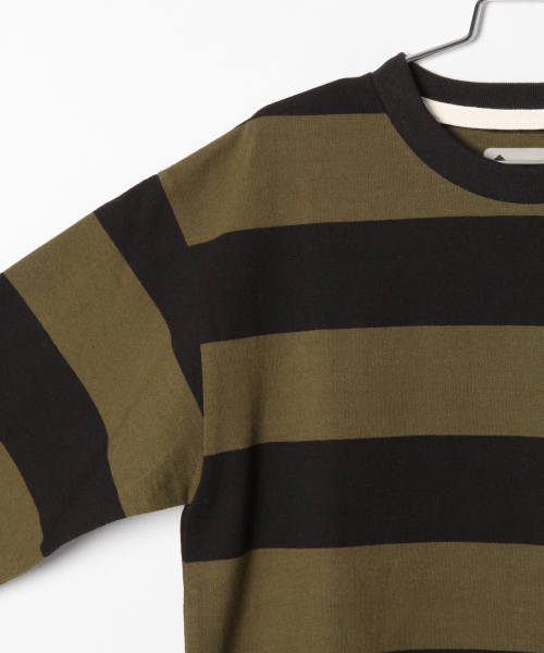 IN THE HOUSE（インザハウス）の「ジュニア【IN THE HOUSE】ボーダーＴ/824454（Tシャツ/カットソー・キッズ・ホワイト/ブラック・MEDIUM/LARGE）」の5枚目の写真