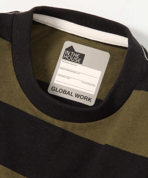 IN THE HOUSE（インザハウス）の「ジュニア【IN THE HOUSE】ボーダーＴ/824454（Tシャツ/カットソー・キッズ・ホワイト/ブラック・MEDIUM/LARGE）」の9枚目の写真