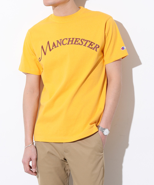 Champion(チャンピオン)の「【Champion】別注 ロゴプリントTシャツ(Tシャツ/カットソー・メンズ・ホワイト/ホワイト系その他/ブラック/ブラック系その他/イエロー/イエロー系その他・M/L/LL)」の6枚目の写真