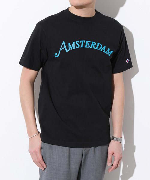 Champion(チャンピオン)の「【Champion】別注 ロゴプリントTシャツ(Tシャツ/カットソー・メンズ・ホワイト/ホワイト系その他/ブラック/ブラック系その他/イエロー/イエロー系その他・M/L/LL)」の4枚目の写真