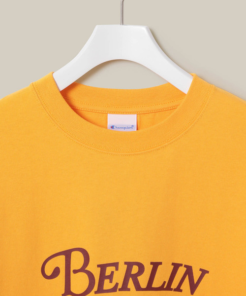 Champion(チャンピオン)の「【Champion】別注 ロゴプリントTシャツ(Tシャツ/カットソー・メンズ・ホワイト/ホワイト系その他/ブラック/ブラック系その他/イエロー/イエロー系その他・M/L/LL)」の11枚目の写真