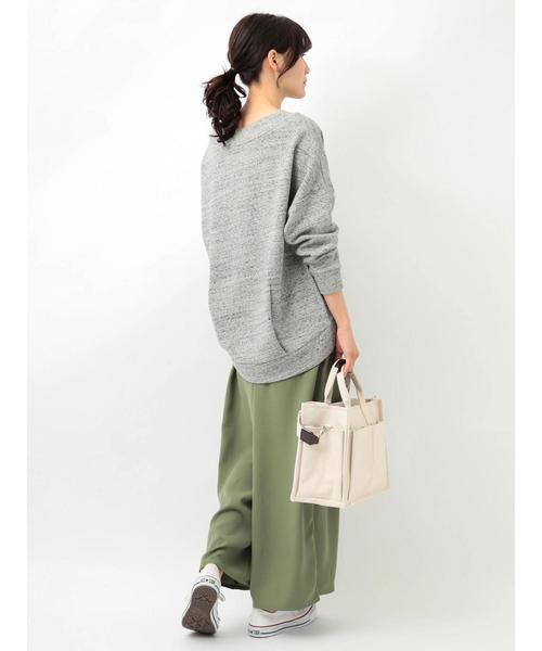 AMERICAN HOLIC（アメリカンホリック）の「ソフト裏毛Vネックコクーンプルオーバー（Tシャツ/カットソー・レディース・ホワイト系その他/グレー系その他/チャコールグレー・L/M）」の11枚目の写真