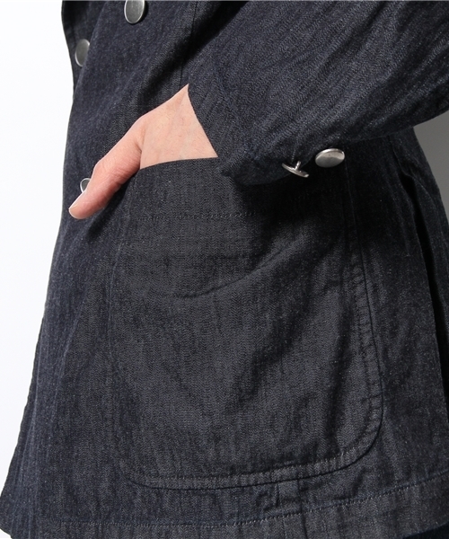 BEAMS PLUS+ デニム テーラードジャケット BEAMS PLUS（ビームス プラス）Engineer Jacket Twill Linen