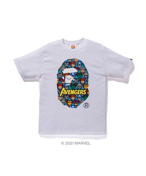 Bape トップス Marvel Avengers Ape Ape アベイシングエイプ のファッション Tee Bathing Marvel M