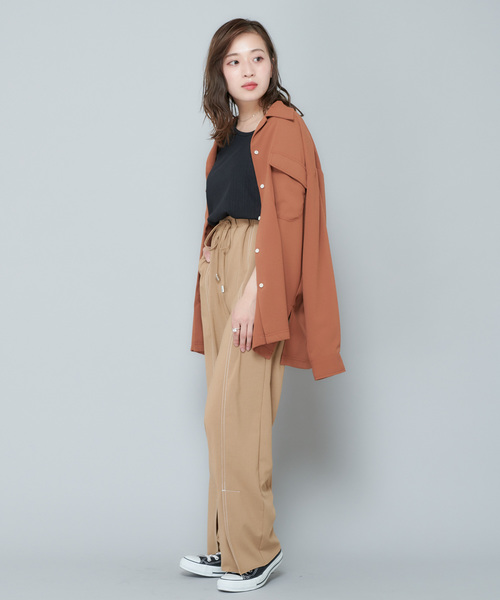 CIAOPANIC（チャオパニック）の「スリット入りステッチパンツ（その他パンツ・レディース・ベージュ/オレンジ・FREE）」の9枚目の写真