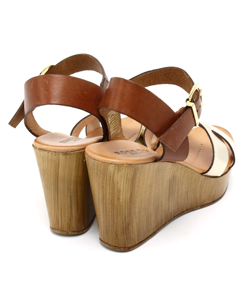 ROSE BUD(ローズバッド)の「13-52 446E CROSS FRONT WEDGE SANDAL(サンダル・レディース・ブラウン/ダークブラウン・36/38/37/39/35)」の7枚目の写真