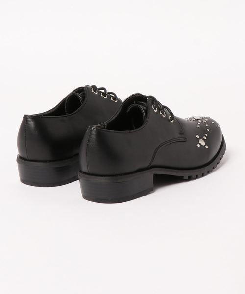 attagirl（アタガール）の「スタッズデザイン レースアップ シューズ（ドレスシューズ・レディース・ブラック/ブラック系その他・L/LL/S/M）」の3枚目の写真