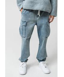 MONKEY TIME | ＜monkey time＞ ST DENIM DROPPED CARGO JOGGER/カーゴジョガーパンツ(カーゴパンツ)