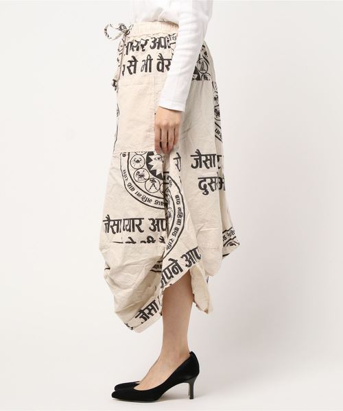 チャイハネ（チャイハネ）の「【チャイハネ】星座プリント変形バルーンスカート（スカート・レディース・ホワイト/ブルー/マスタード・FREE）」の16枚目の写真