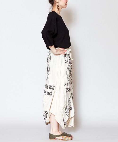 チャイハネ（チャイハネ）の「【チャイハネ】星座プリント変形バルーンスカート（スカート・レディース・ホワイト/ブルー/マスタード・FREE）」の19枚目の写真