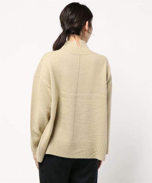 DouDou（ドゥドゥ）の「NEWBIGタートル（ニット/セーター・レディース・ホワイト/イエロー/キャメル・FREE）」の4枚目の写真