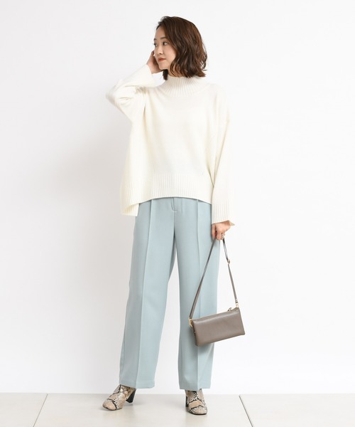 DouDou（ドゥドゥ）の「NEWBIGタートル（ニット/セーター・レディース・ホワイト/イエロー/キャメル・FREE）」の17枚目の写真