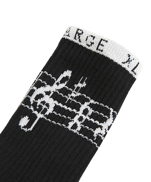 XLARGE（エクストララージ）の「SCORE MIDDLE SOX（ソックス/靴下・メンズ・ホワイト/ブラック/ネイビー・ONE SIZE）」の4枚目の写真