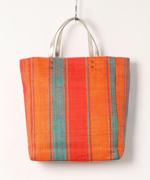 ACCOMMODE(アコモデ)の「マダガスカルラフィアトート(トートバッグ・レディース・ライトブルー/イエロー/オレンジ/キャメル・FREE)」の13枚目の写真