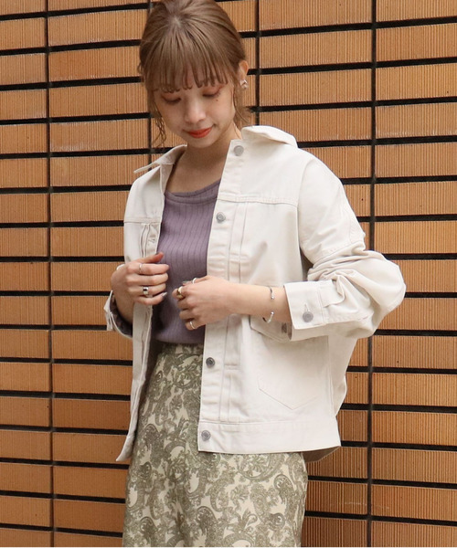 tiptop(ティップトップ)の「デザインタックビッグジャケット(ブルゾン・レディース・カーキ/ブルー/アイボリー/ベージュ/ネイビー・FREE)」の6枚目の写真