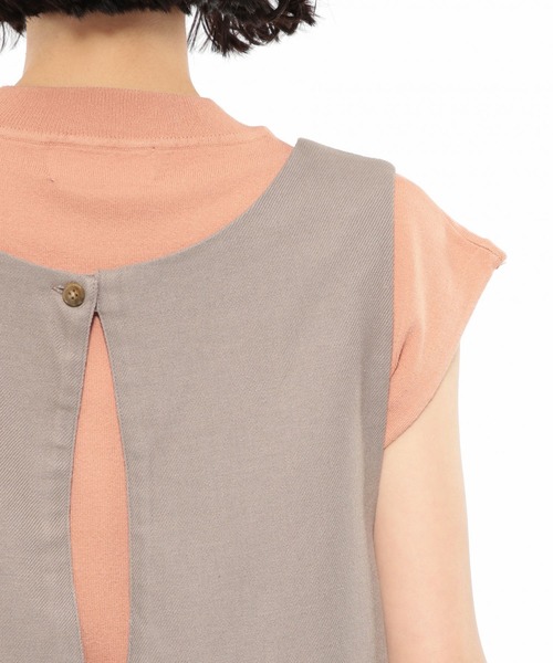 LAKOLE（ラコレ）の「バックコンシャスサロペット / LAKOLE（サロペット/オーバーオール・レディース・ブラック/アイボリー/サンドベージュ・SMALL/MEDIUM）」の8枚目の写真