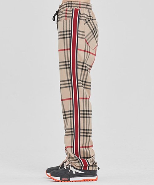 ROMANTIC CROWN（ロマンティッククラウン）の「『ROMANTIC CROWN』サイドラインチェックパンツ（その他パンツ・メンズ・ベージュ/グレー・MEDIUM/LARGE）」の13枚目の写真