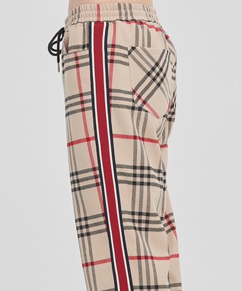 ROMANTIC CROWN（ロマンティッククラウン）の「『ROMANTIC CROWN』サイドラインチェックパンツ（その他パンツ・メンズ・ベージュ/グレー・MEDIUM/LARGE）」の17枚目の写真