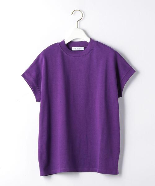 UNITED ARROWS LTD. OUTLET(ユナイテッドアローズアウトレット)の「<A DAY IN THE LIFE> オーガニックコットン ハイネック フレンチスリーブT(Tシャツ/カットソー・レディース・オレンジ/パープル/ダークグレー/オフホワイト/ナチュラル・FREE)」の4枚目の写真