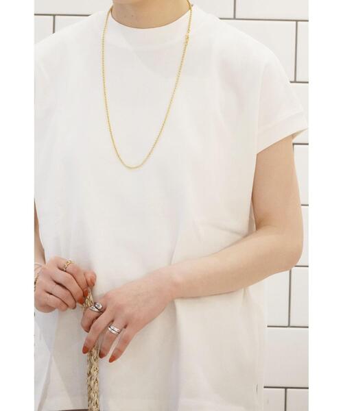 UNITED ARROWS LTD. OUTLET(ユナイテッドアローズアウトレット)の「<A DAY IN THE LIFE> オーガニックコットン ハイネック フレンチスリーブT(Tシャツ/カットソー・レディース・オレンジ/パープル/ダークグレー/オフホワイト/ナチュラル・FREE)」の16枚目の写真