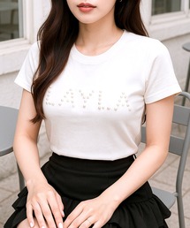 Julia Boutique | パールロゴデザインTシャツ・トップス・カットソー/510736(Tシャツ/カットソー)