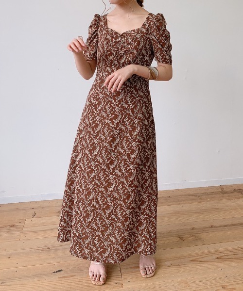 VANNIE U（ヴァニーユー）の「オトナフラワーワンピース（ワンピース・レディース・ホワイト/ブラウン・FREE）」の18枚目の写真