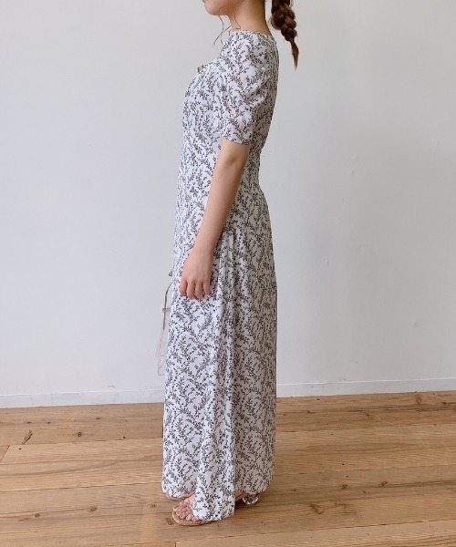 VANNIE U（ヴァニーユー）の「オトナフラワーワンピース（ワンピース・レディース・ホワイト/ブラウン・FREE）」の7枚目の写真