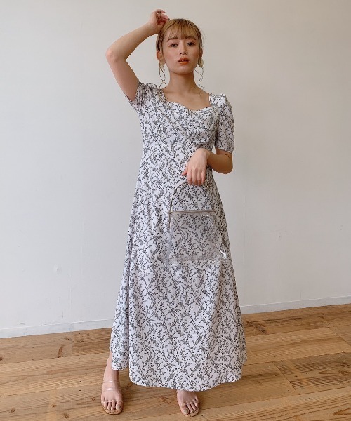 VANNIE U（ヴァニーユー）の「オトナフラワーワンピース（ワンピース・レディース・ホワイト/ブラウン・FREE）」の19枚目の写真