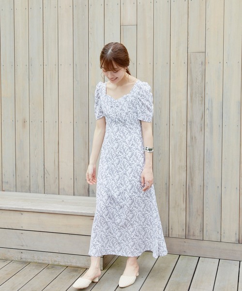 VANNIE U（ヴァニーユー）の「オトナフラワーワンピース（ワンピース・レディース・ホワイト/ブラウン・FREE）」の22枚目の写真