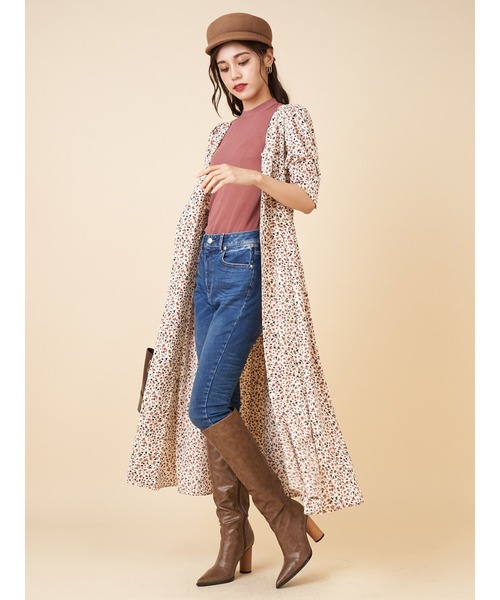 ROYAL PARTY（ロイヤルパーティー）の「小花柄ロングワンピース（ワンピース・レディース・オフホワイト/ブラック/グリーン・FREE）」の11枚目の写真