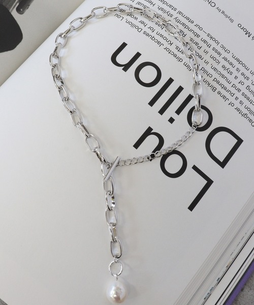 セール パール付き 長さ調節可能 チェーンネックレス ネックレス Emesuelee エメスーリー のファッション通販 Zozotown