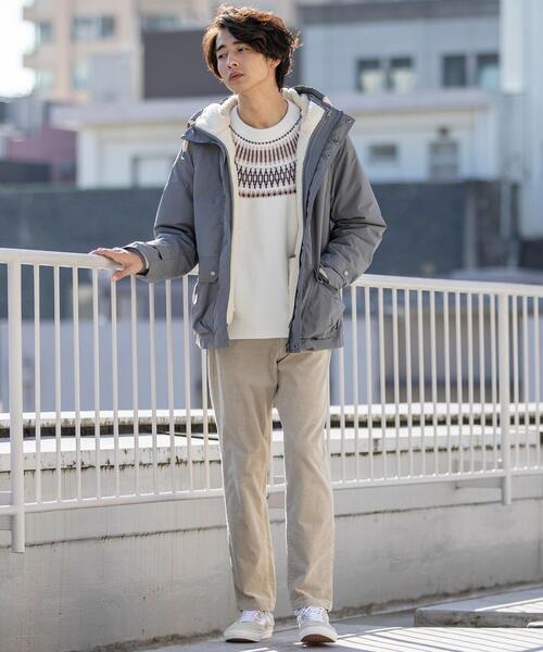 coen（コーエン）の「キュウシンクルーネックニット（ニット/セーター・メンズ・ブラック/オフホワイト・MEDIUM/SMALL/LARGE/X-LARGE）」の15枚目の写真