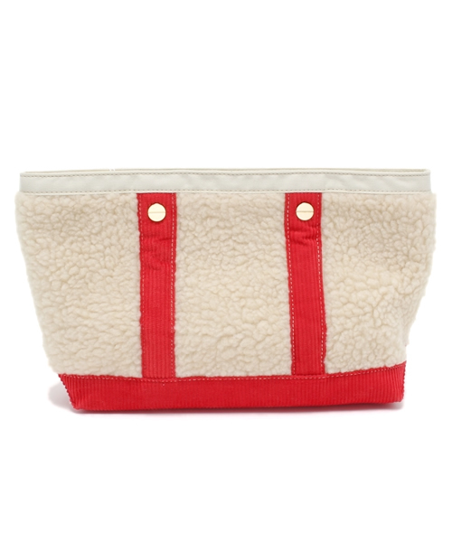 CIAOPANIC（チャオパニック）の「【Ciaopanic】ムートンクラッチ（クラッチバッグ・レディース・ベージュ/ブラック/レッド・0）」の3枚目の写真