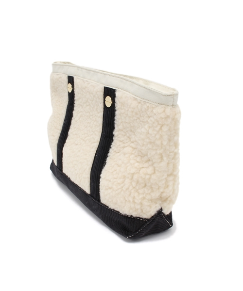 CIAOPANIC（チャオパニック）の「【Ciaopanic】ムートンクラッチ（クラッチバッグ・レディース・ベージュ/ブラック/レッド・0）」の5枚目の写真