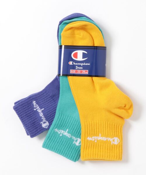 Champion（チャンピオン）の「【CHAMPION/チャンピオン】クォーターレングスソックス３Ｐ　靴下　3足組　ワンポイント　ネオンカラー（ソックス/靴下・レディース・その他1/その他2/その他3/その他4・SMALL）」の6枚目の写真