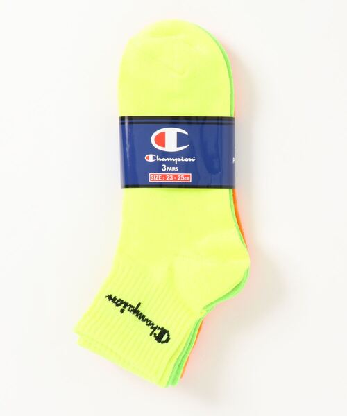 Champion（チャンピオン）の「【CHAMPION/チャンピオン】クォーターレングスソックス３Ｐ　靴下　3足組　ワンポイント　ネオンカラー（ソックス/靴下・レディース・その他1/その他2/その他3/その他4・SMALL）」の11枚目の写真