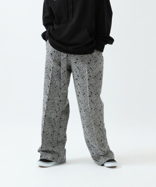 TRIP LE SENS（トリップ ル センス）の「TRIP LE SENS／ジャガードワイドスラックス　2923709（スラックス・レディース・ブラック/ダークブラウン・SMALL/LARGE/MEDIUM）」の2枚目の写真