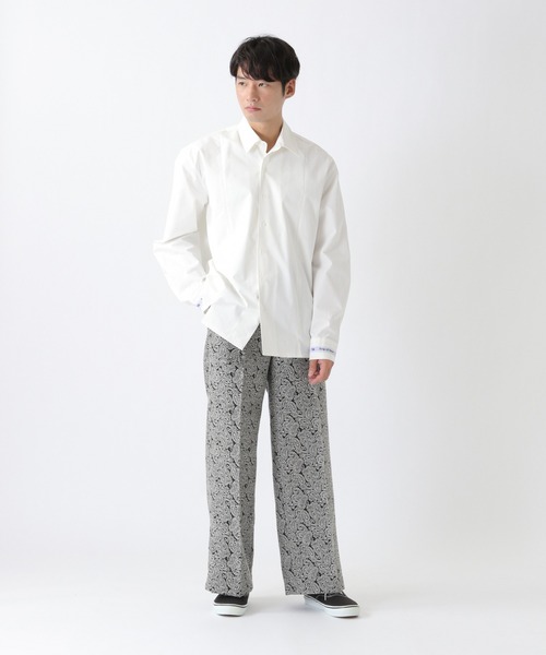 TRIP LE SENS（トリップ ル センス）の「TRIP LE SENS／ジャガードワイドスラックス　2923709（スラックス・レディース・ブラック/ダークブラウン・SMALL/LARGE/MEDIUM）」の3枚目の写真